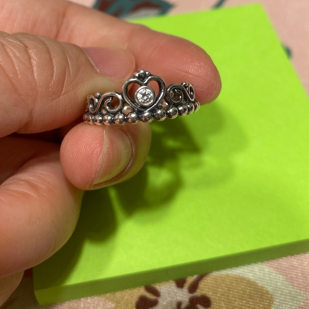 Pandora Princess tiara Sterling Silver ring